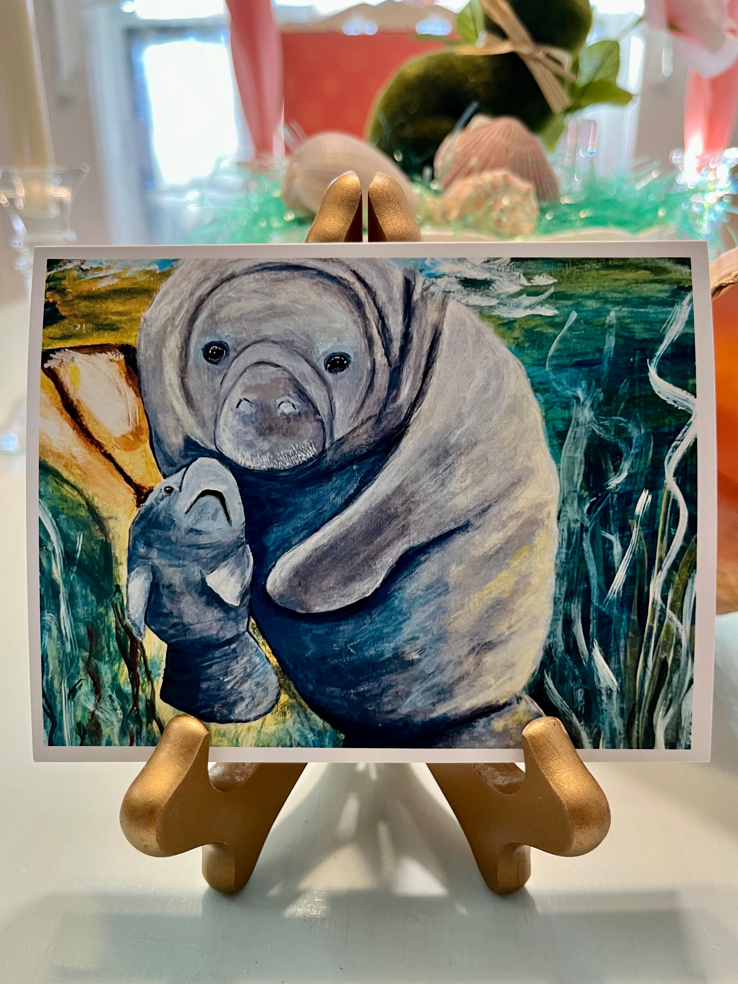 Manatee Mother & Baby